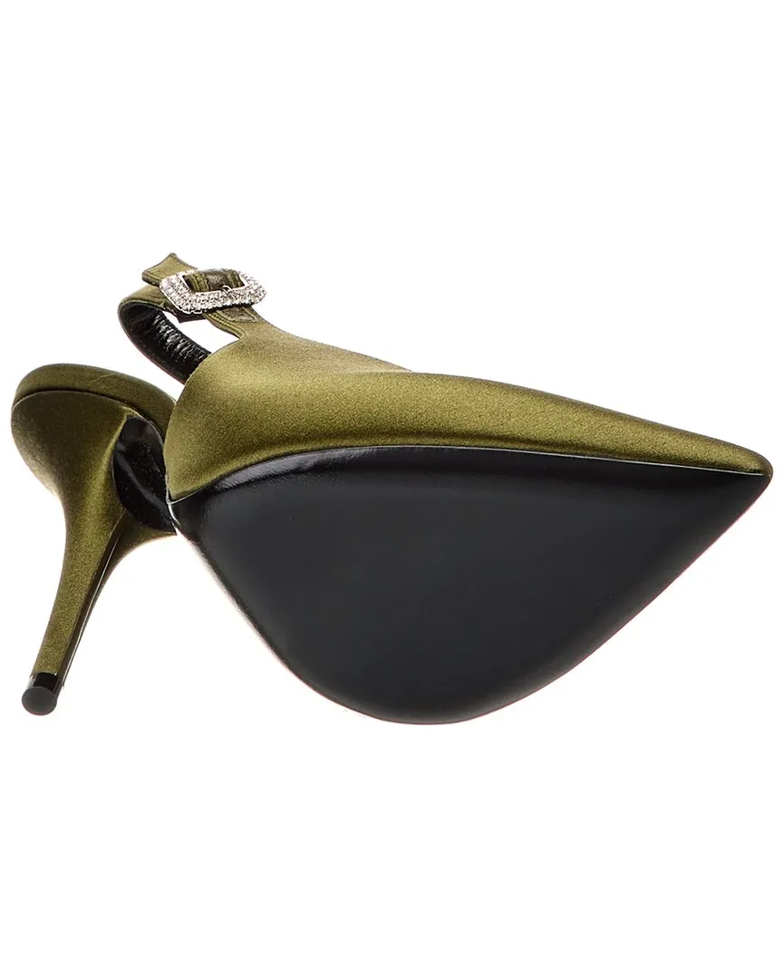 Saint Laurent Yasmeen 115 Satin Slingback Pump