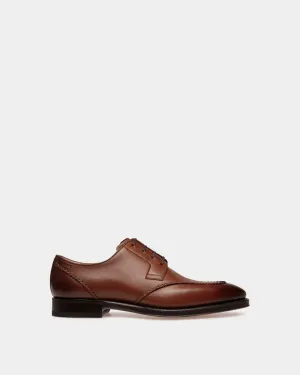 Scribe Novo Derby In Brown Leather