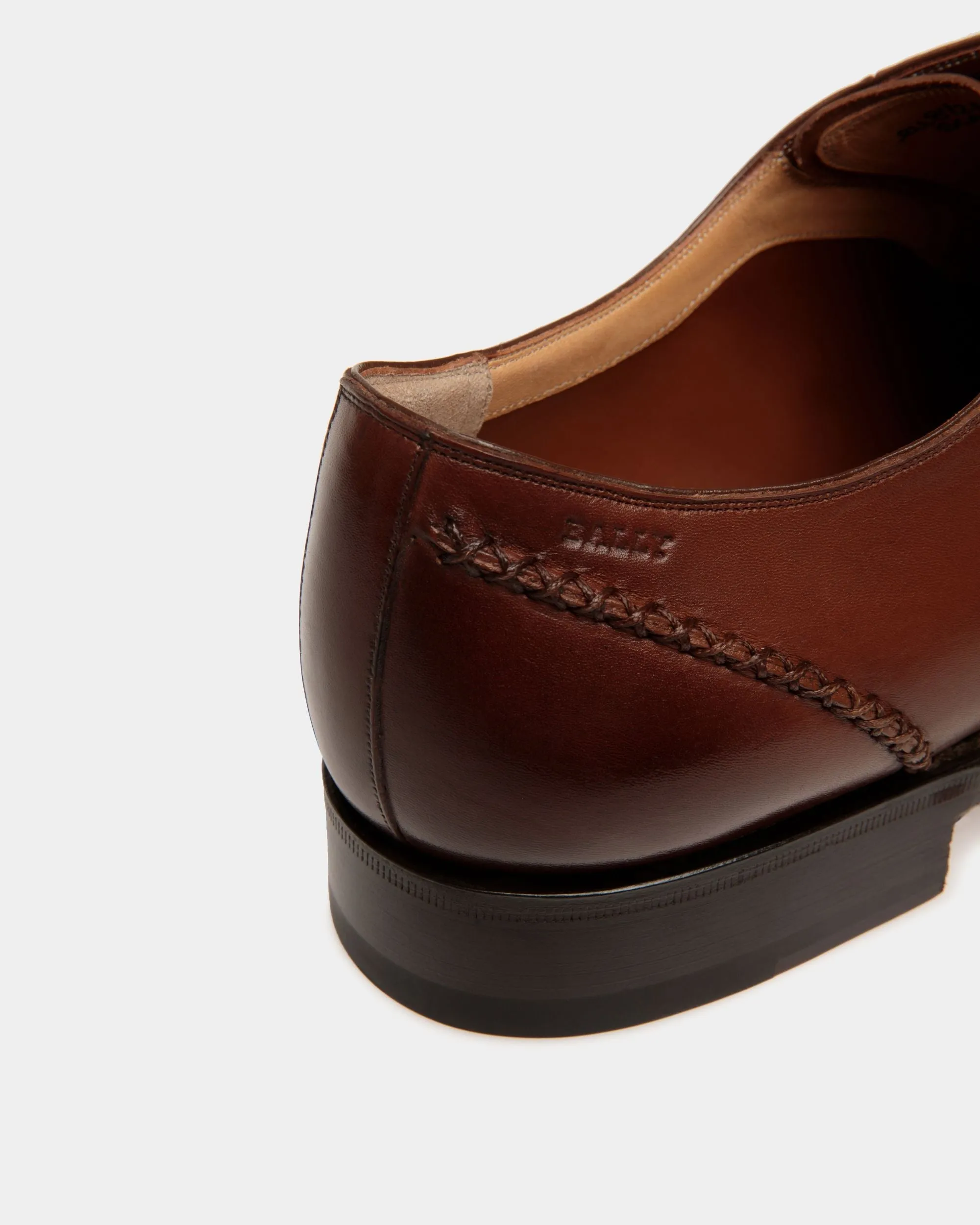 Scribe Novo Derby In Brown Leather