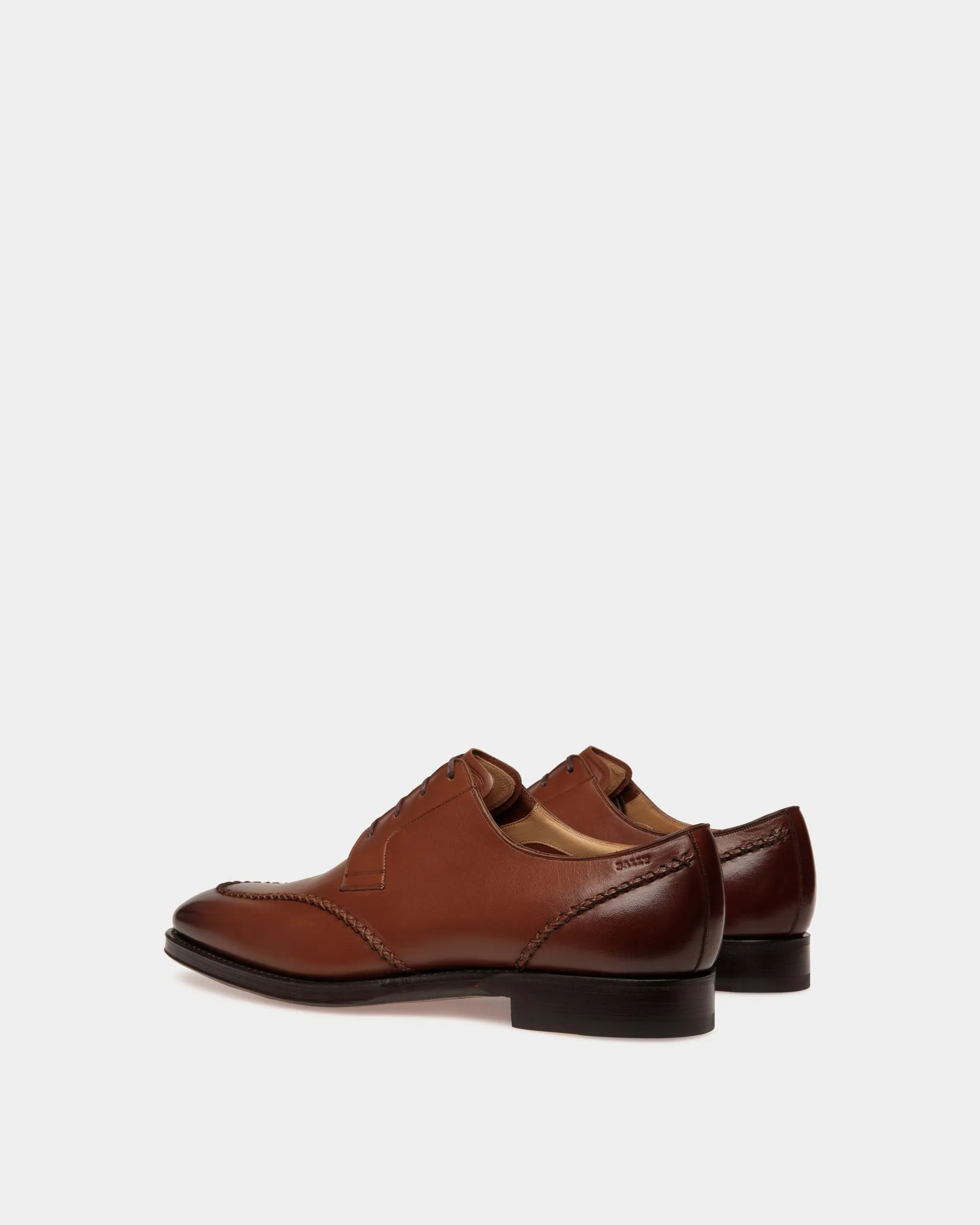 Scribe Novo Derby In Brown Leather