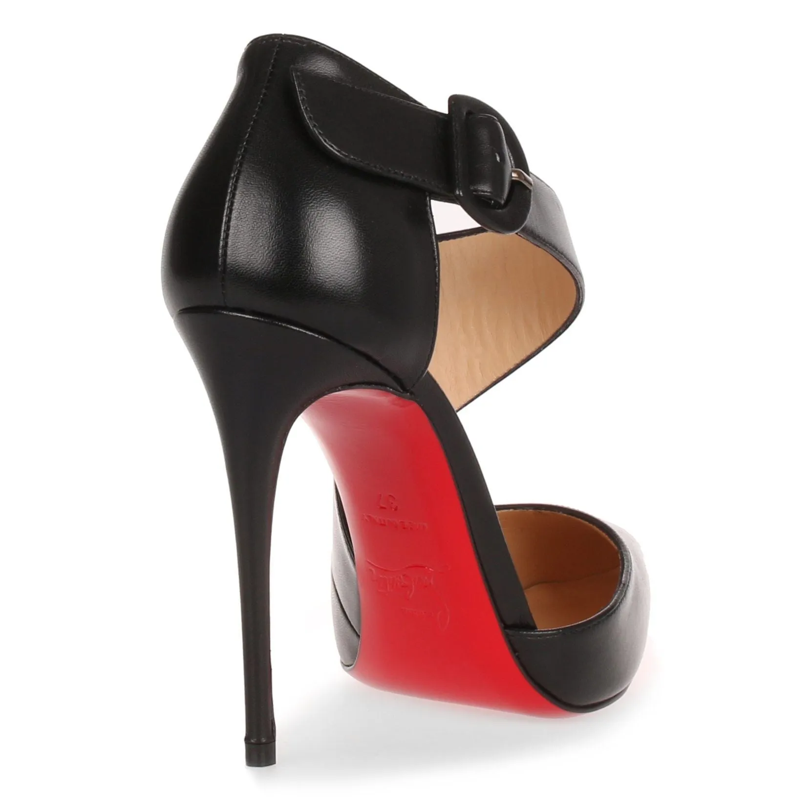 Sharpeta 100 black nappa leather pump