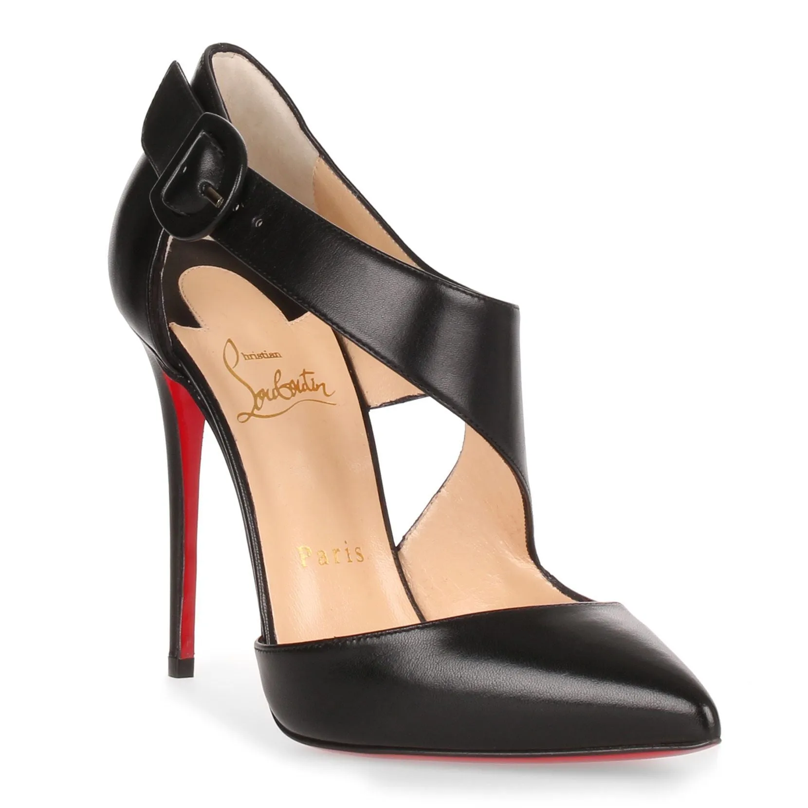 Sharpeta 100 black nappa leather pump