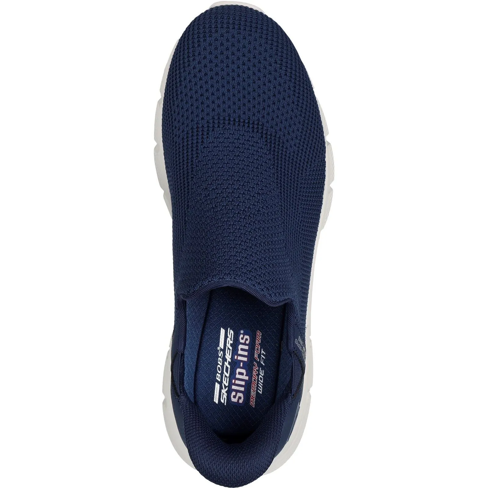 Skechers BOBS Sport B Flex Resilient Textile Men's Navy Trainers