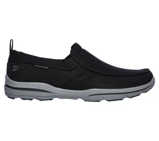 Skechers Mens Relaxed Fit Harper Walton - (65382/BLK) - CM - R2L16