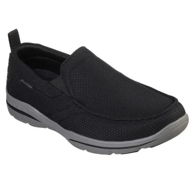 Skechers Mens Relaxed Fit Harper Walton - (65382/BLK) - CM - R2L16