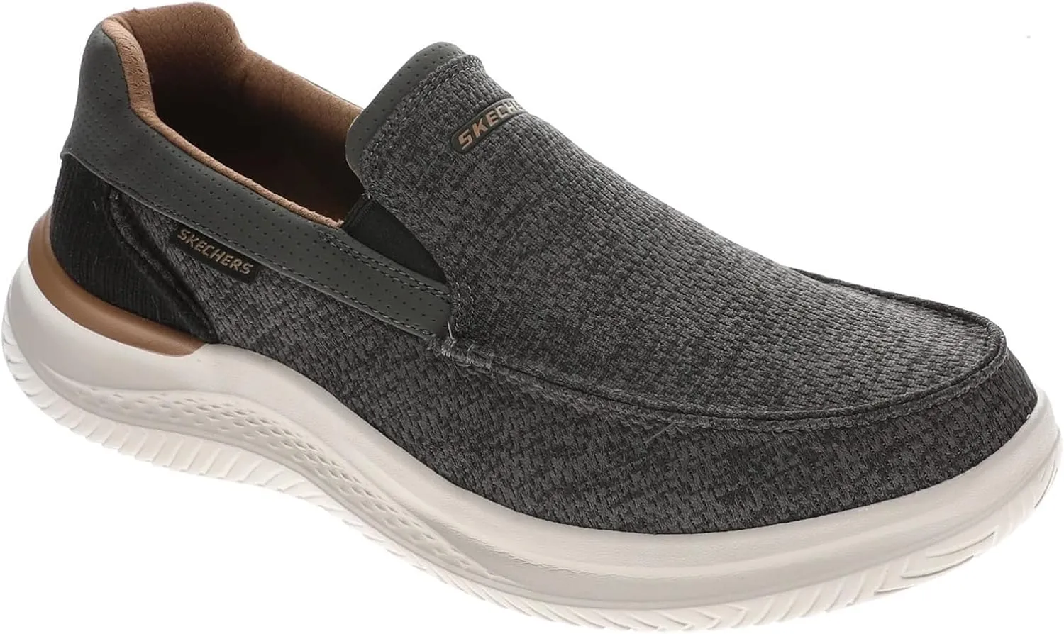 Skechers USA Men's Men's Hasting-Marco Sneaker, Grey/Black, 9