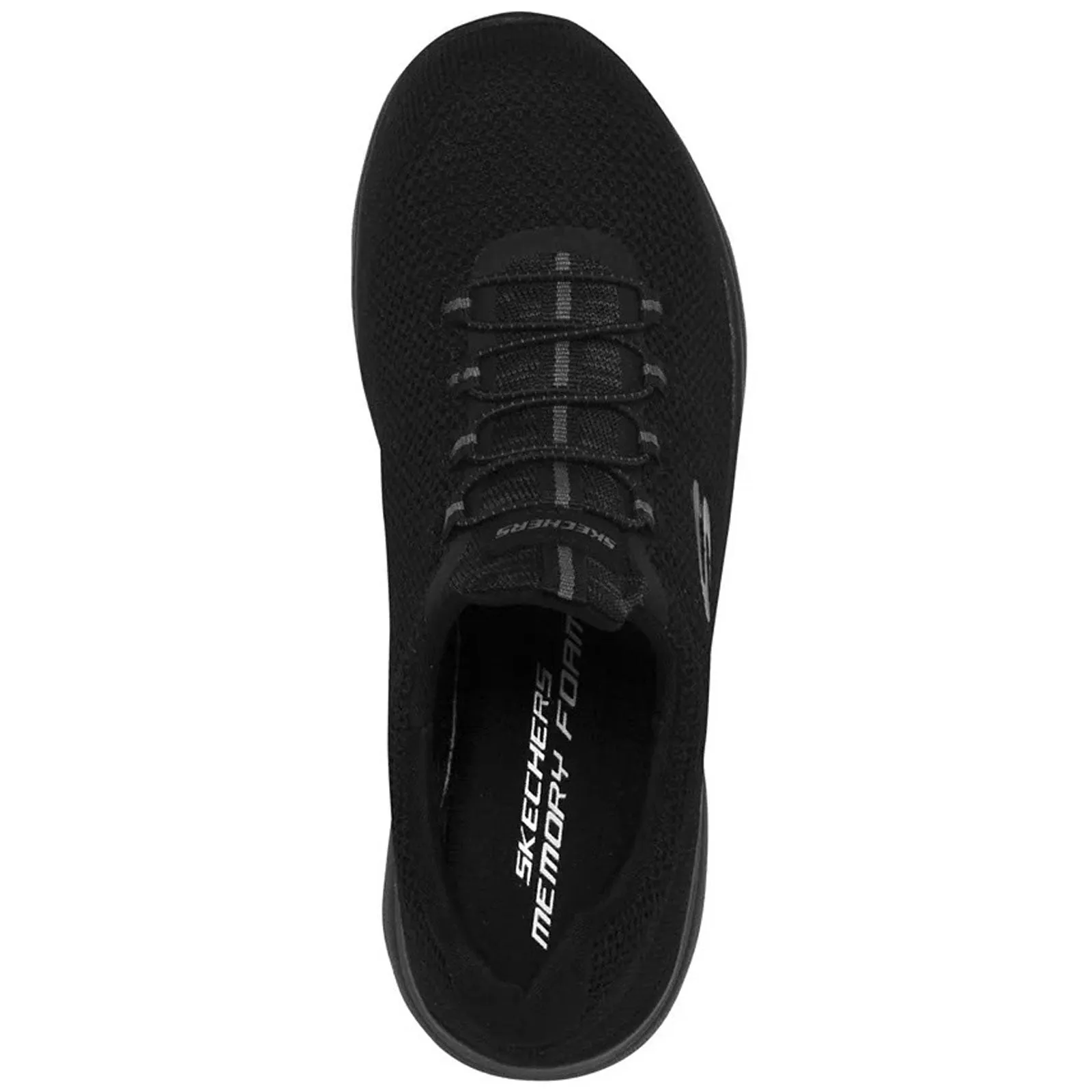 Skechers Women's Summits Cool Classic Low Top Sneaker Shoes Black (BBK)