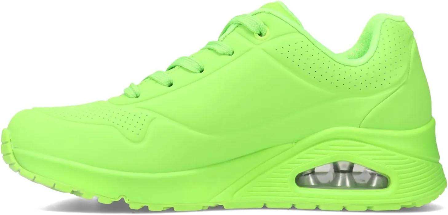 Skechers Women's Uno-Night Shades Sneaker Cooled Memory Foam, Skech-Air Midsole, Durabuck Upper
