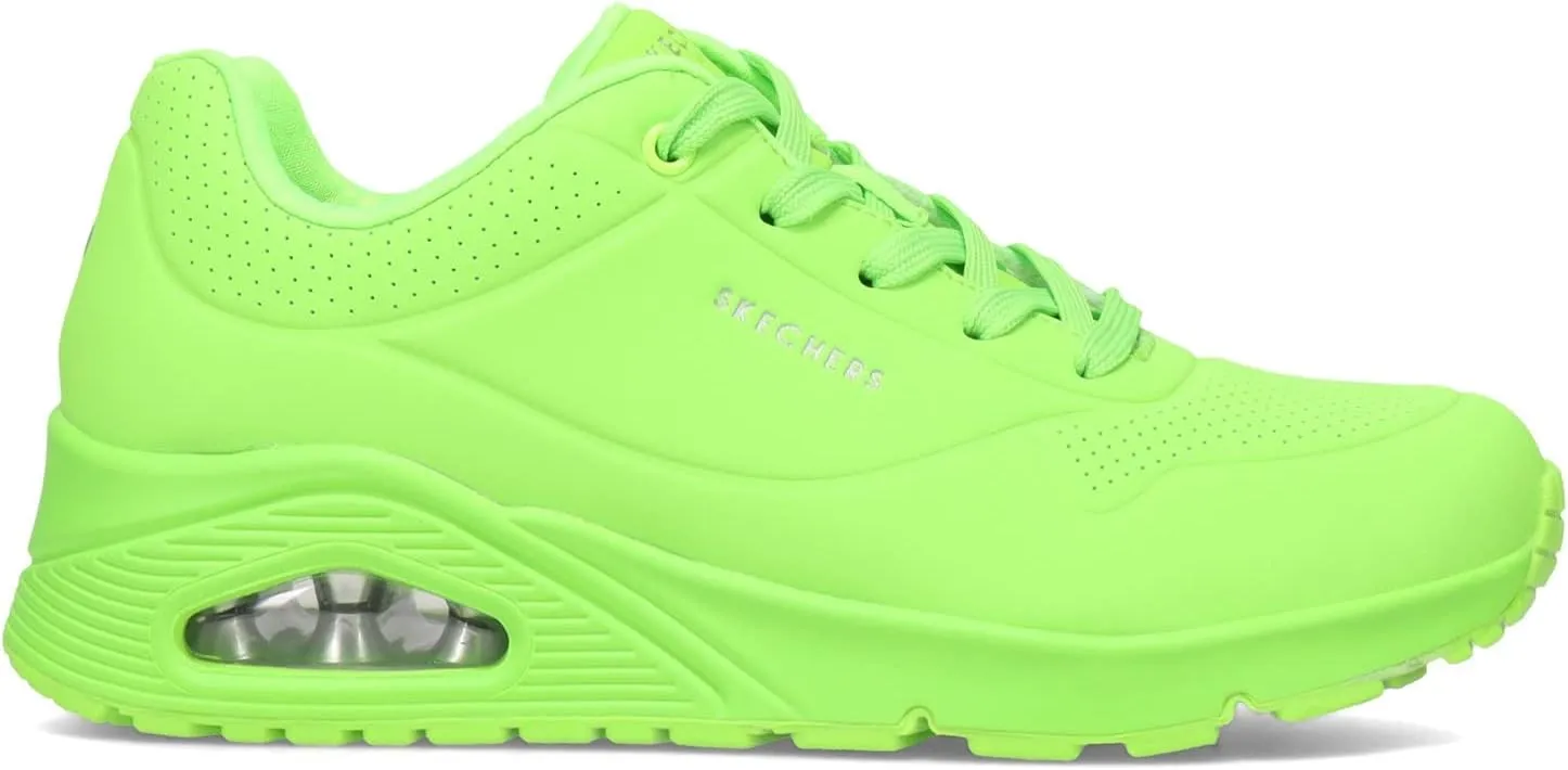 Skechers Women's Uno-Night Shades Sneaker Cooled Memory Foam, Skech-Air Midsole, Durabuck Upper