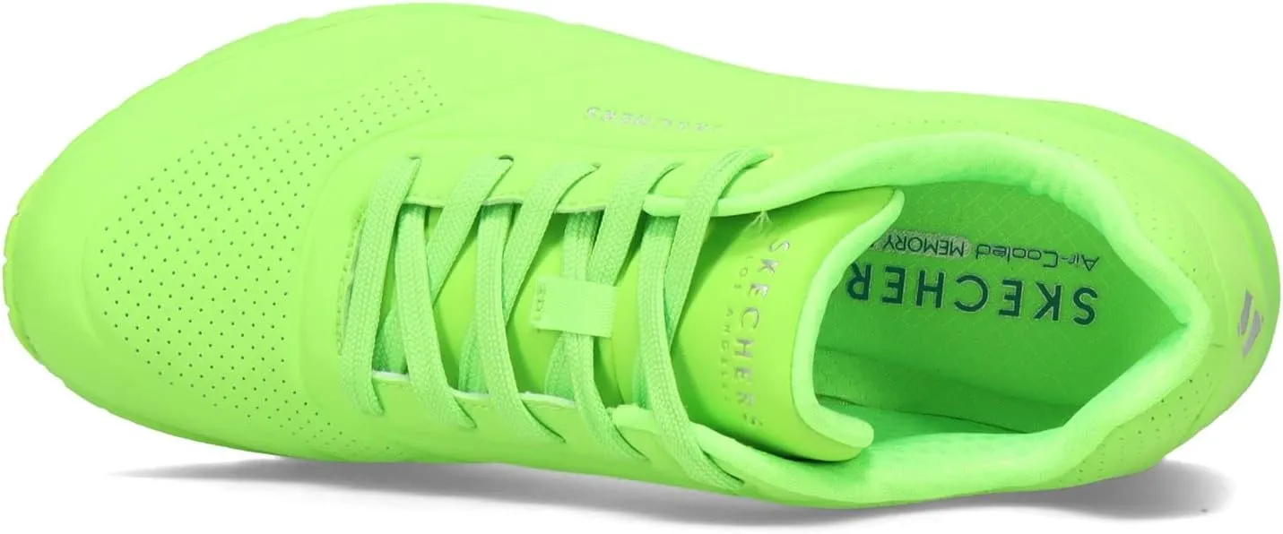 Skechers Women's Uno-Night Shades Sneaker Cooled Memory Foam, Skech-Air Midsole, Durabuck Upper