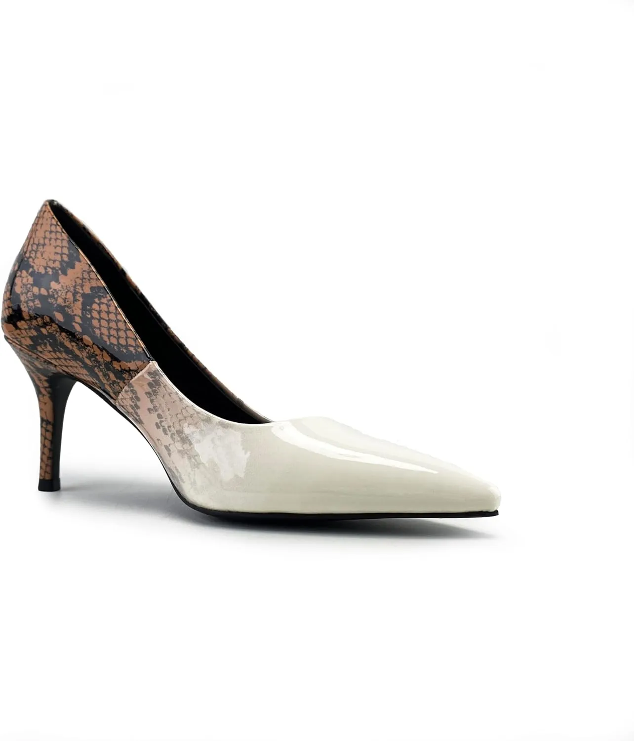 Snakeskin Print Handmade Dress Pump Shoes