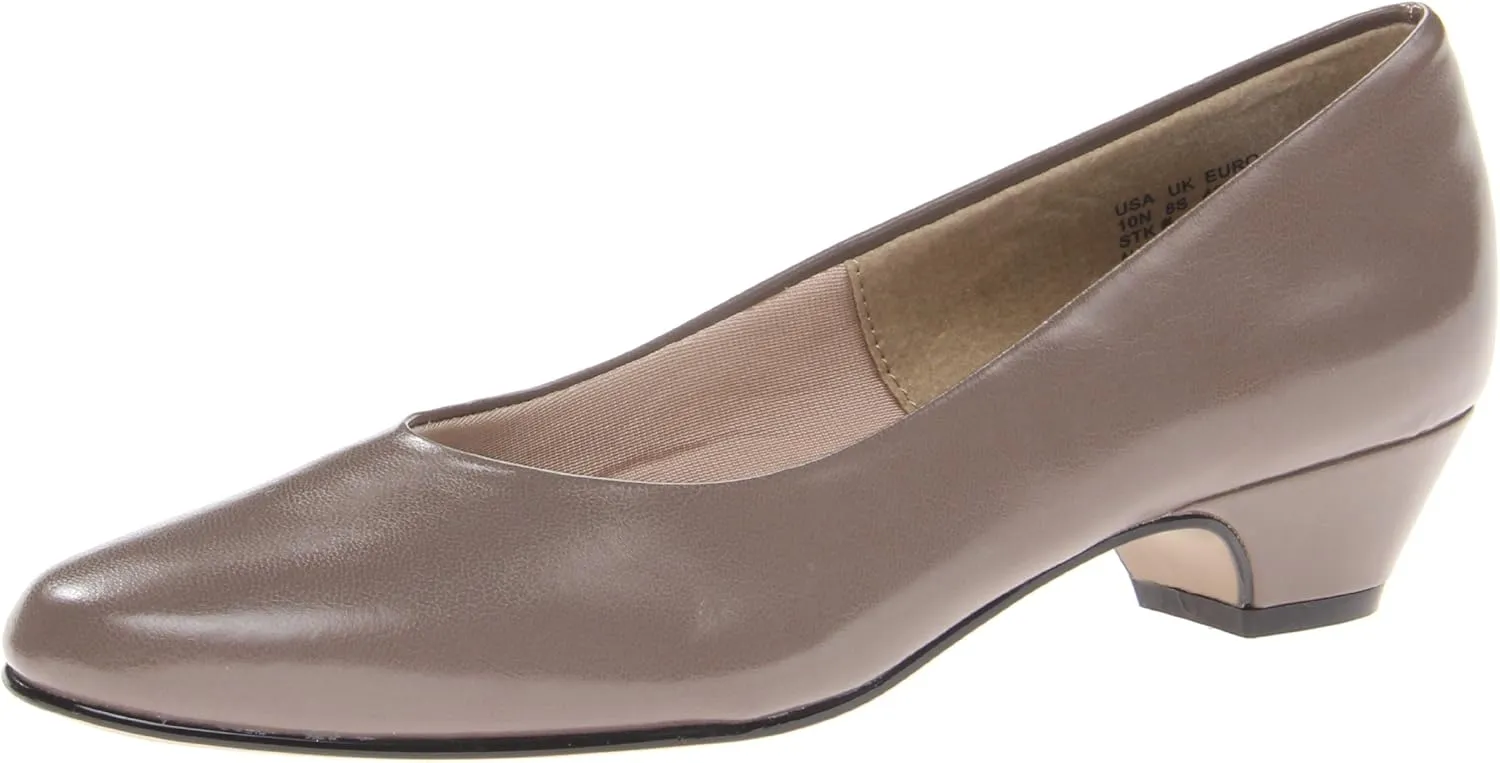 Soft Styles Women's Angel II Dress Pump, Putty Smooth, 7 Narrow