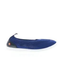 Softinos Lali LALI694SOF-002 Womens Blue Mesh Slip On Loafer Flats Shoes