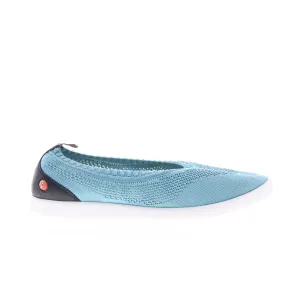 Softinos Lali LALI694SOF-004 Womens Blue Mesh Slip On Loafer Flats Shoes