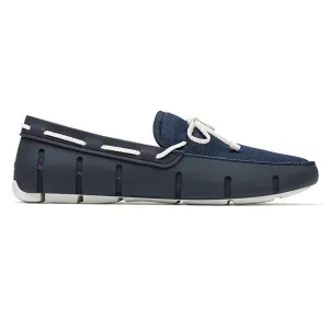 SWIMS Braid Lace Loafer NAVY/WHITE