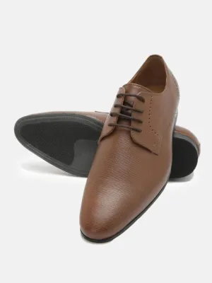 Tan Leather Derby Shoes