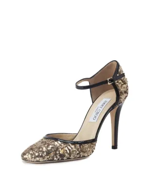 Tessa Sequined Sandal Pump