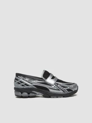 U1906 Loafers in Silver Metallic & Black