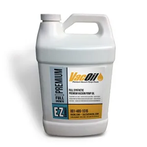 VacOil® Elite Z Grade Vacuum Pump Oil | 1 Gallon for Edwards, Welch, Leybold, Agilent, High Grade, Molecularly Distilled & Increases Vacuum Pump Life