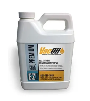 VacOil® Elite Z Grade Vacuum Pump Oil | 1 Quart for Edwards, Welch, Leybold, Agilent, High Grade, Molecularly Distilled & Increases Vacuum Pump Life