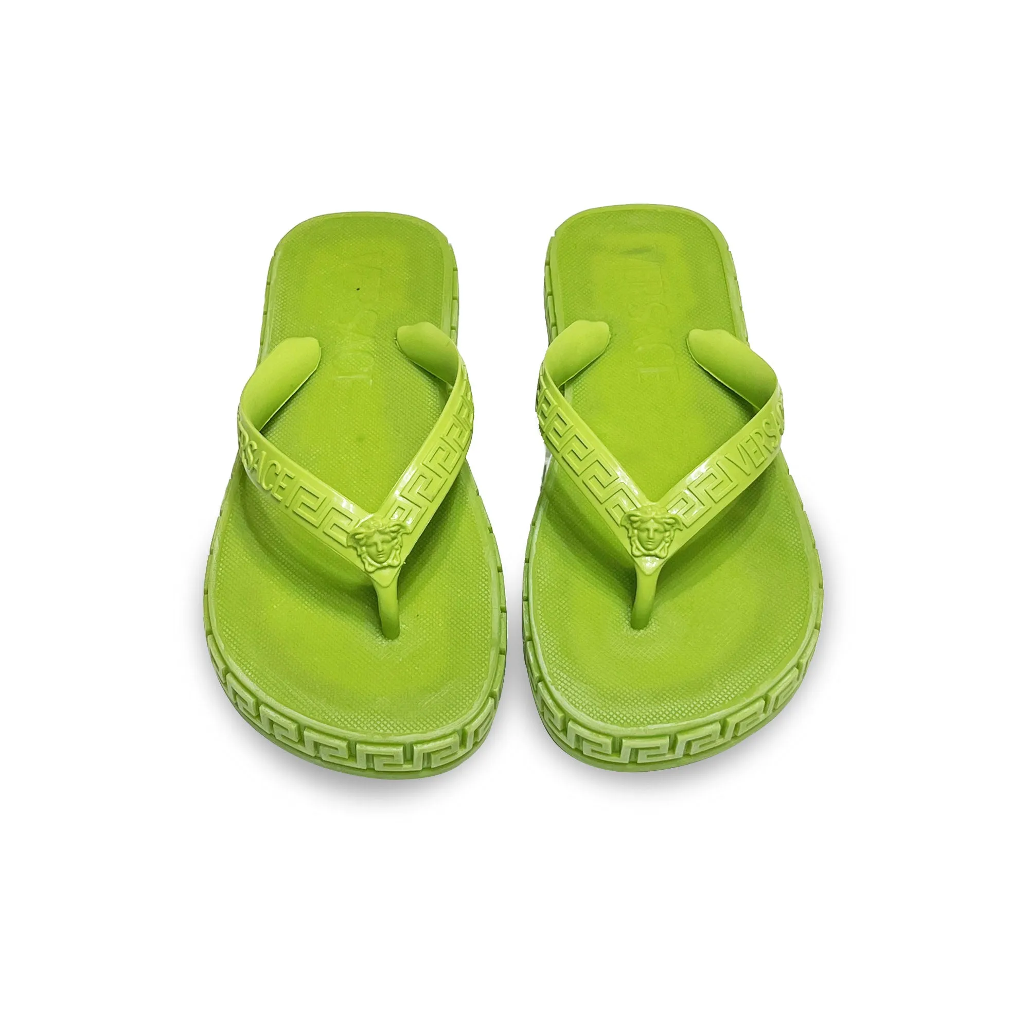 Versace Greca Logo Flip Flop Sandals