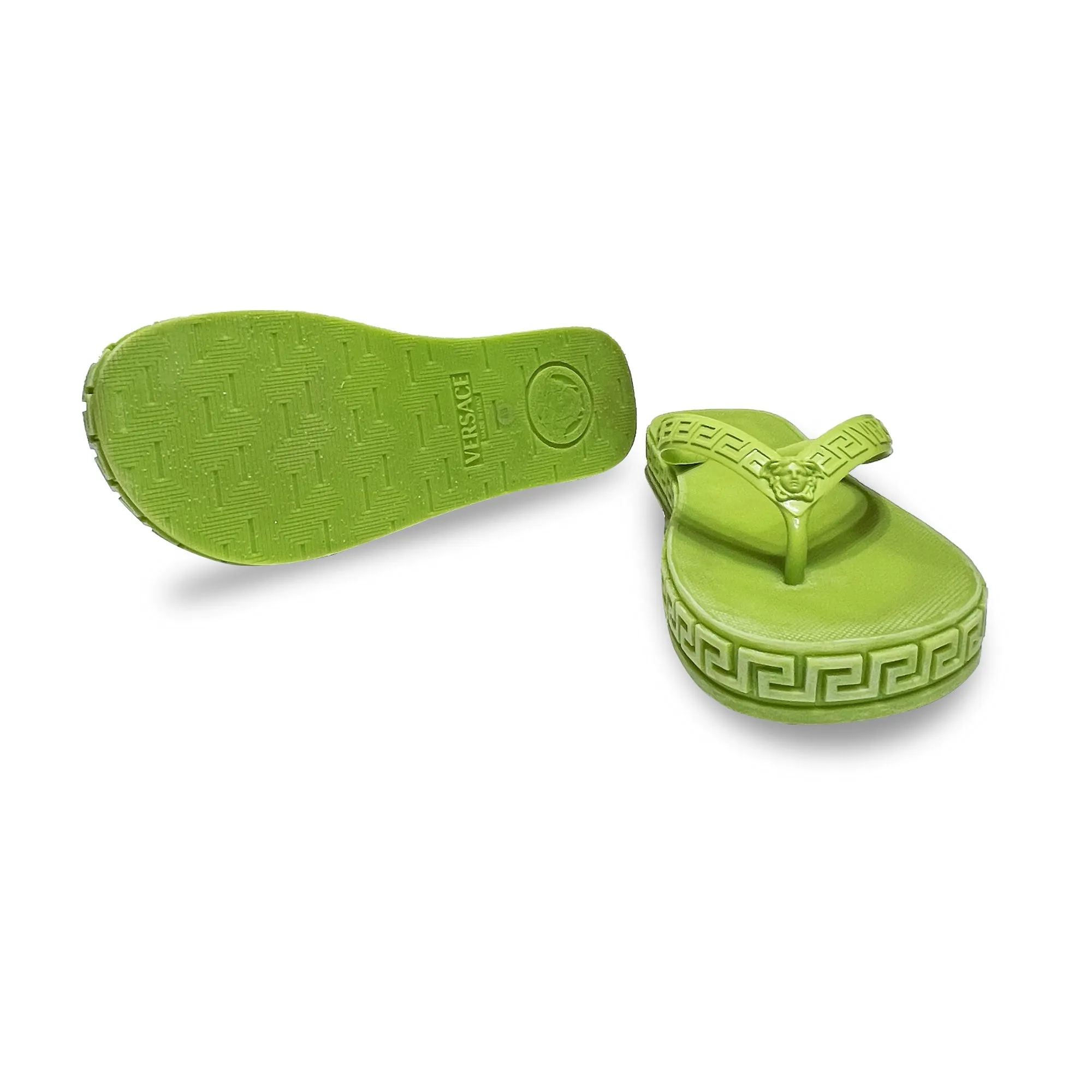 Versace Greca Logo Flip Flop Sandals