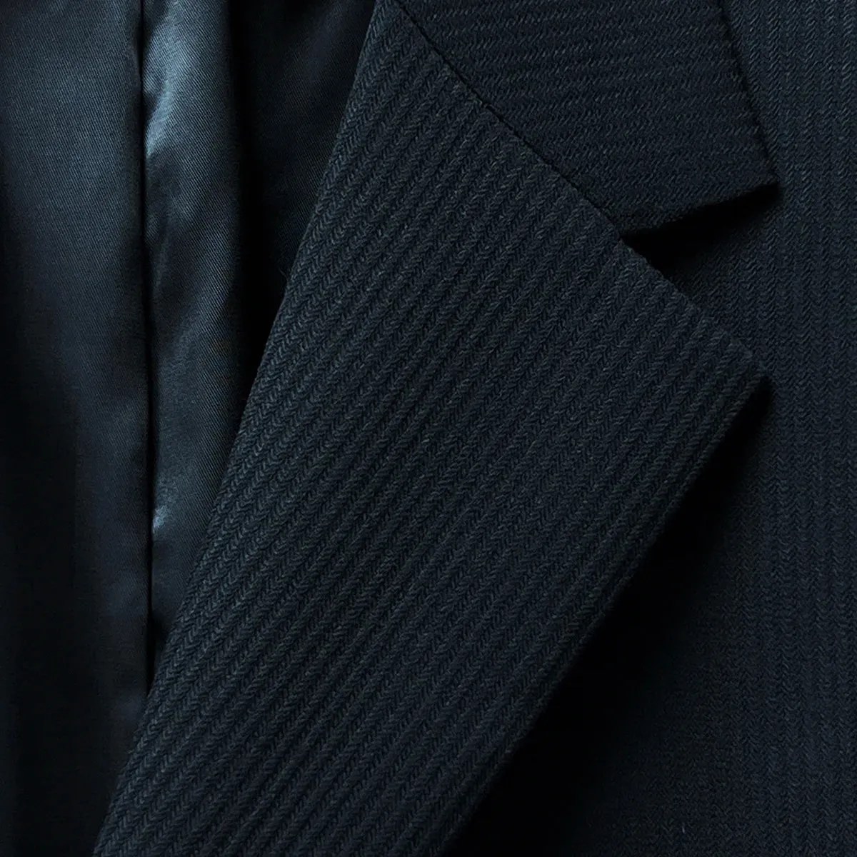 Westwood Hart Black Herringbone Men's Suit