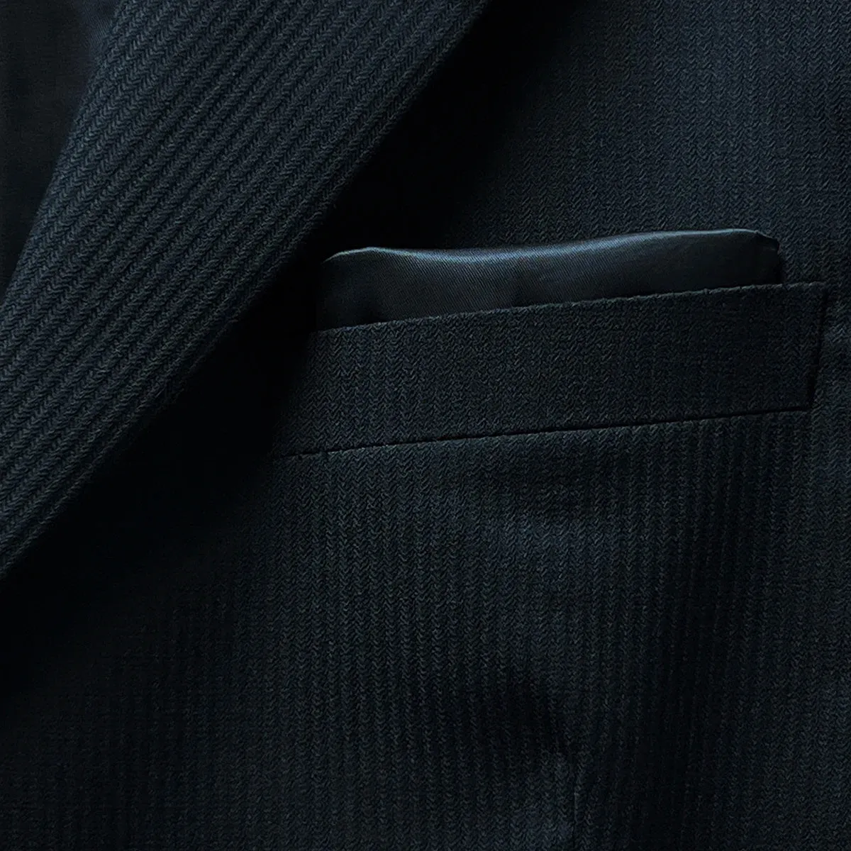 Westwood Hart Black Herringbone Men's Suit