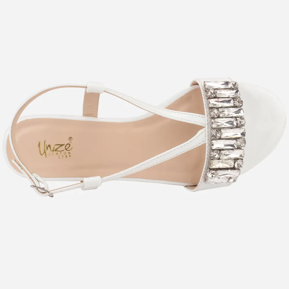 Women "DANTE" Stylish Diamantes Sandals