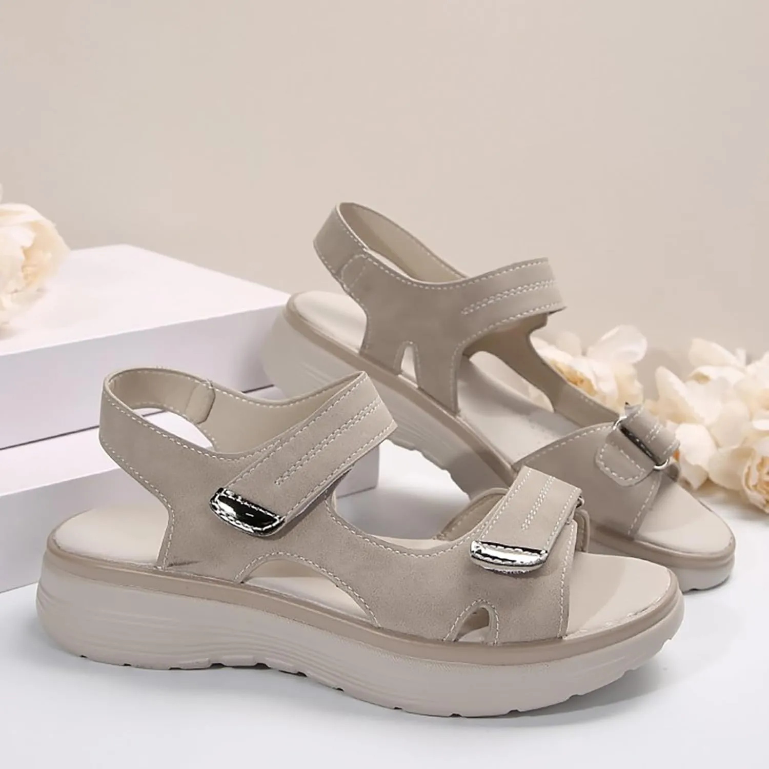 Women's Orthopedic Sport Sandals Shoes with Soft Cushion Foam Comfortable Walking Sandal Arch Support Wide Width Shoe