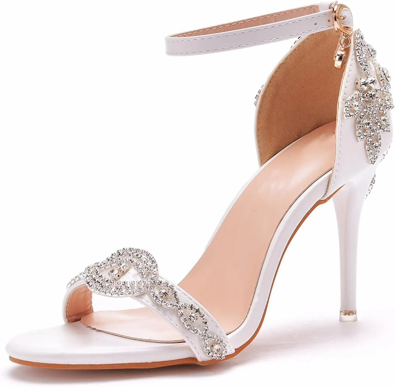 Women's Platform Stiletto Heels Open Toe Ankle Strappy High Heels Fashion Wedding Dressy Pump Sandals Shoes