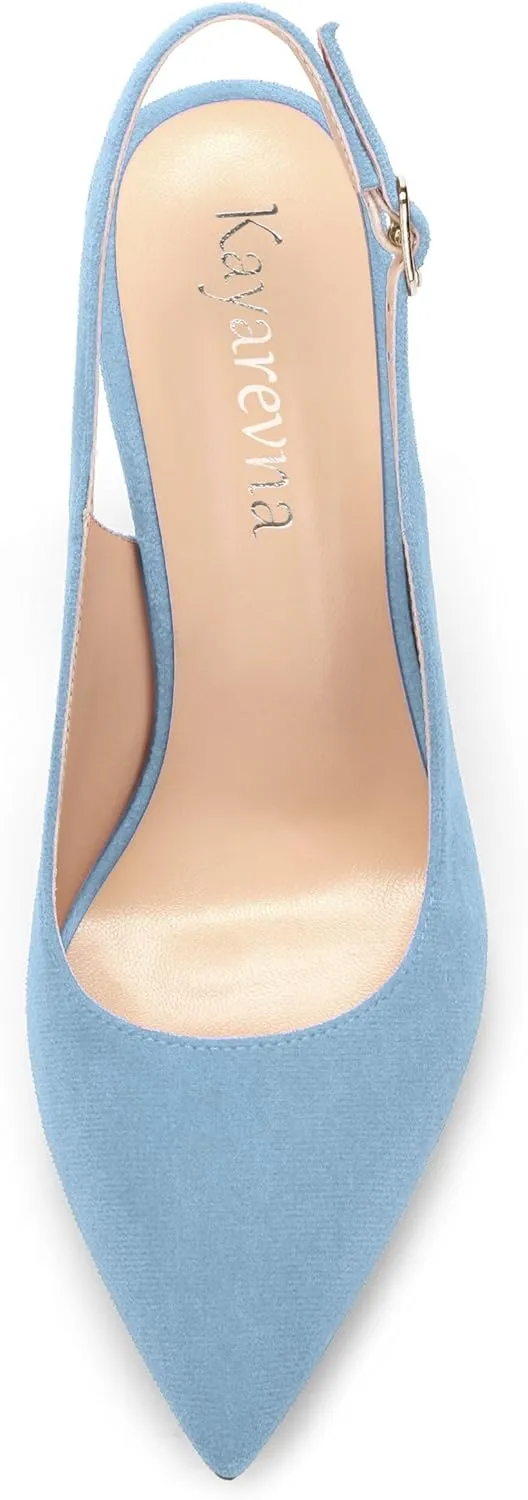 Women's Pointed Toe Slingback Heels, High Heel Shoes for Women