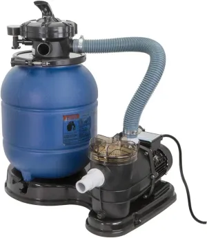 XtremepowerUS 13" Sand Filter 3/4HP Pool Pump Max 2,400 GPH High-Flow for Above Ground Swimming Pool Set Multi-Port Valve Up To 10,000 Gallons