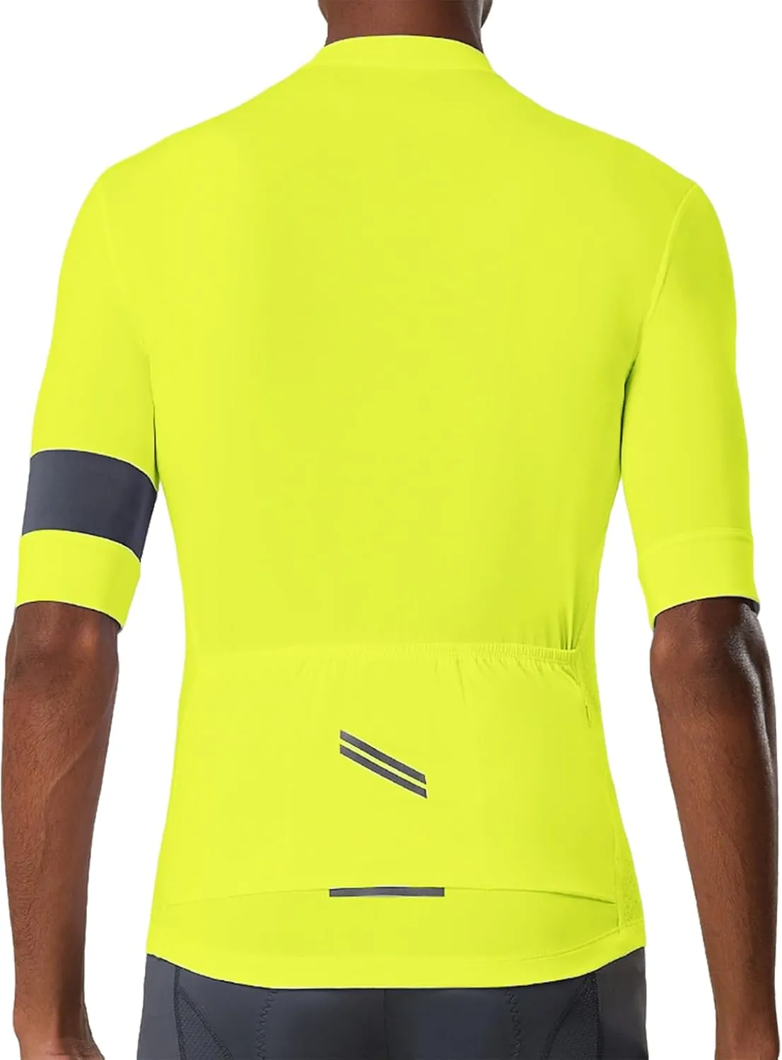 YKYWBIKE Cycling Jersey Men Aero Race Fit, Road Bike Jersey Short Sleeved,Moisture Wicking, Breathable,Zip Pocket,UPF50 