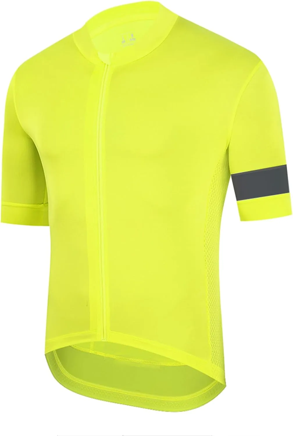 YKYWBIKE Cycling Jersey Men Aero Race Fit, Road Bike Jersey Short Sleeved,Moisture Wicking, Breathable,Zip Pocket,UPF50 