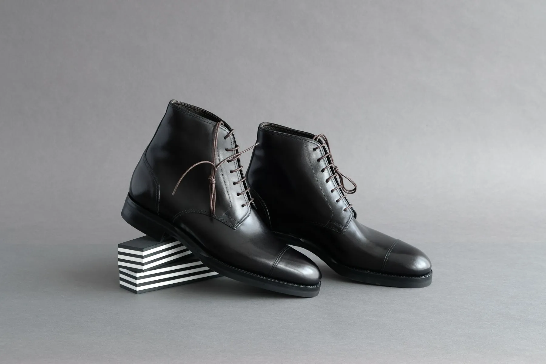 ZeroTwoTwo.Lyon Derby Boots from French Aniline Calf