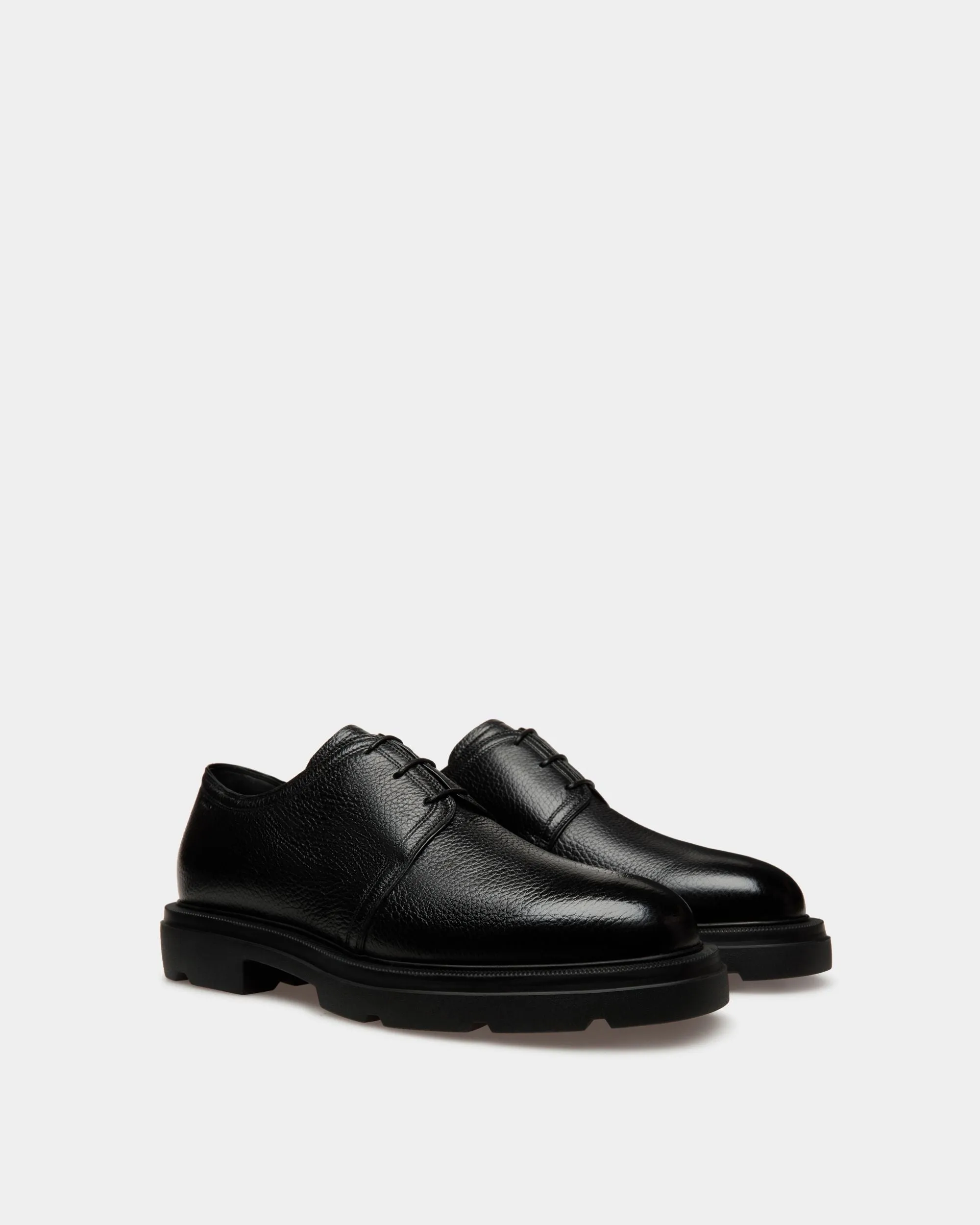 Zurich Derby Shoes In Black Leather